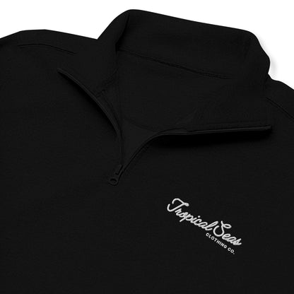 Aropical Seas Quarter Zip fleece pullover👽