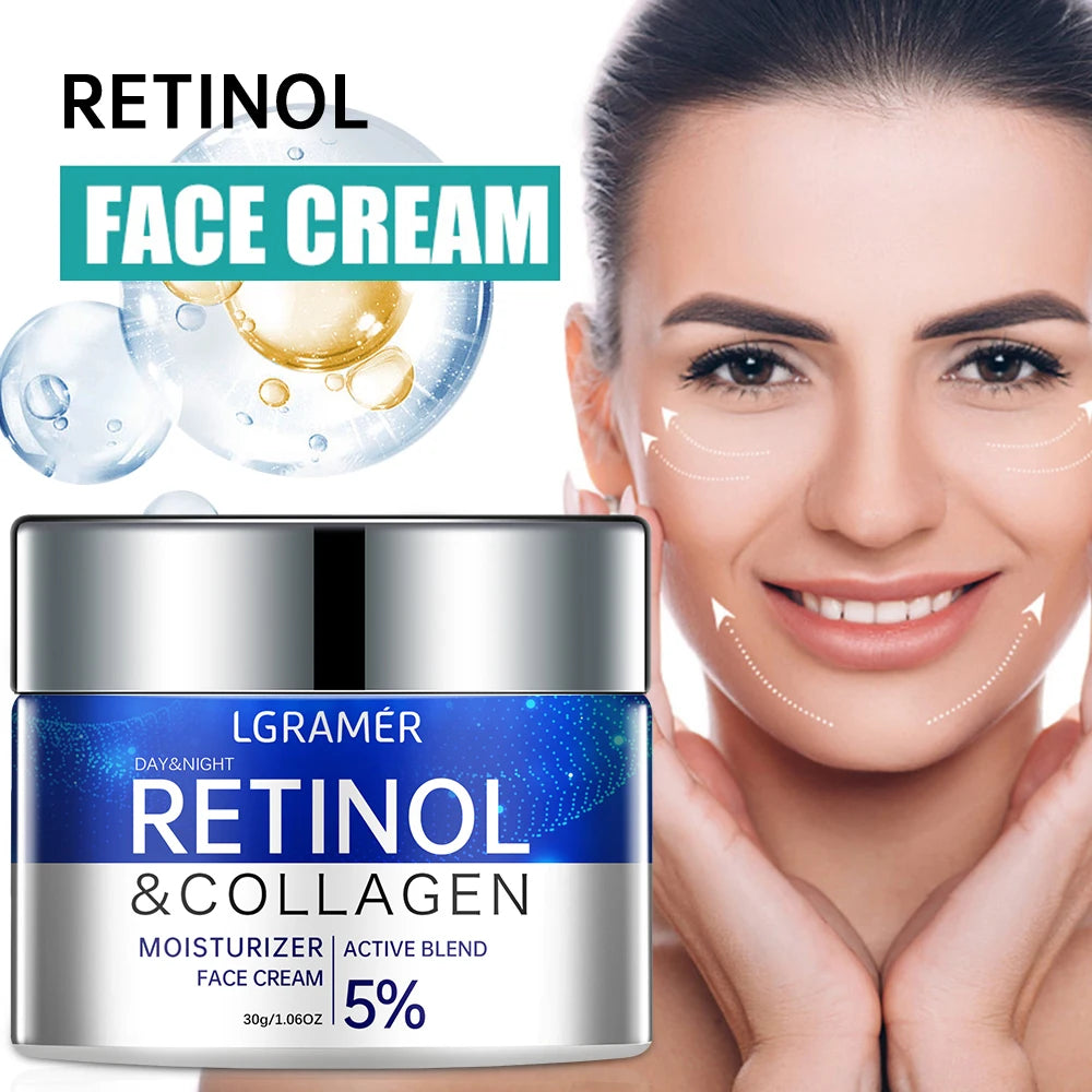Crema Reafirmante Anti-edad Retinol y Colágeno