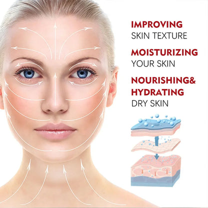 Crema reafirmante con retinol y colágeno para suavizar arrugas, crema facial hidratante, blanqueadora e iluminadora