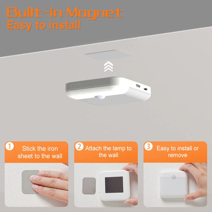 Luz de Noche Recargable con Sensor de Movimiento💡