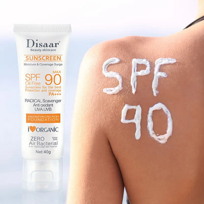 Protector solar facial y corporal resistente al agua SPF 90+ UV