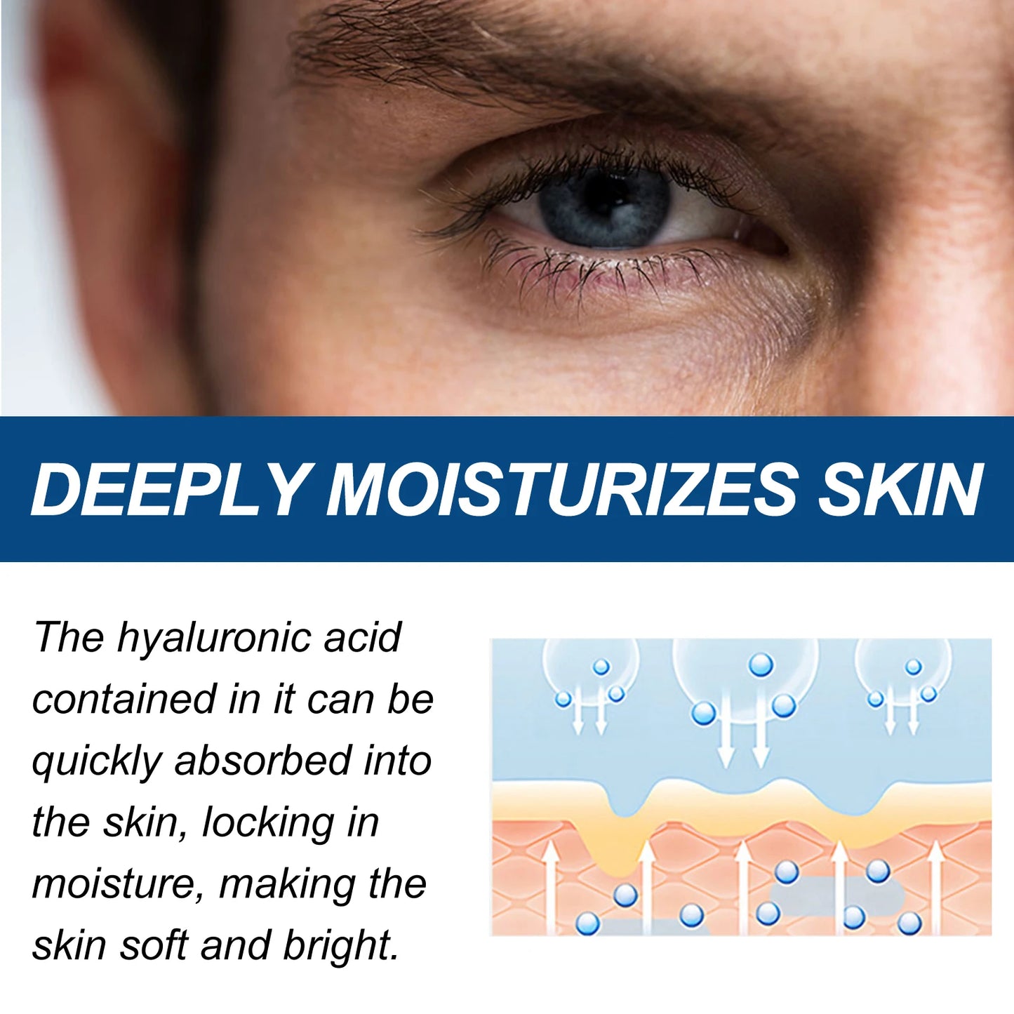 Crema facial con retinol y ácido hialurónico para hombres🧔🏻‍♂️