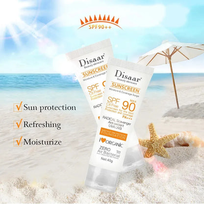Protector solar facial y corporal resistente al agua SPF 90+ UV
