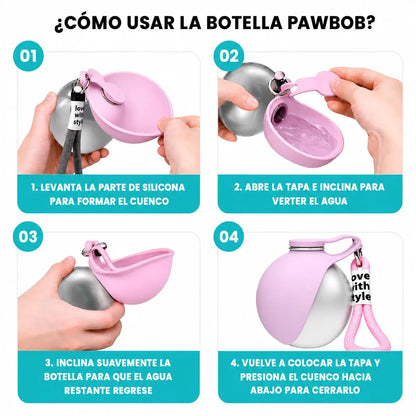 Botella de Agua Portátil para Mascotas