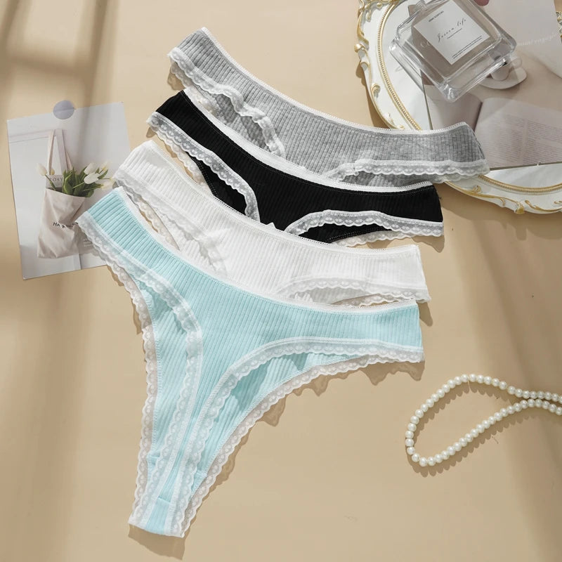 Calzón Sexy con Encaje(3pcs)🔥🫦