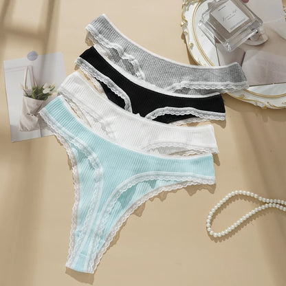 Calzón Sexy con Encaje(3pcs)🔥🫦