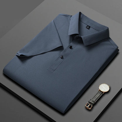 Playera seda helada tipo polo diseño lujoso