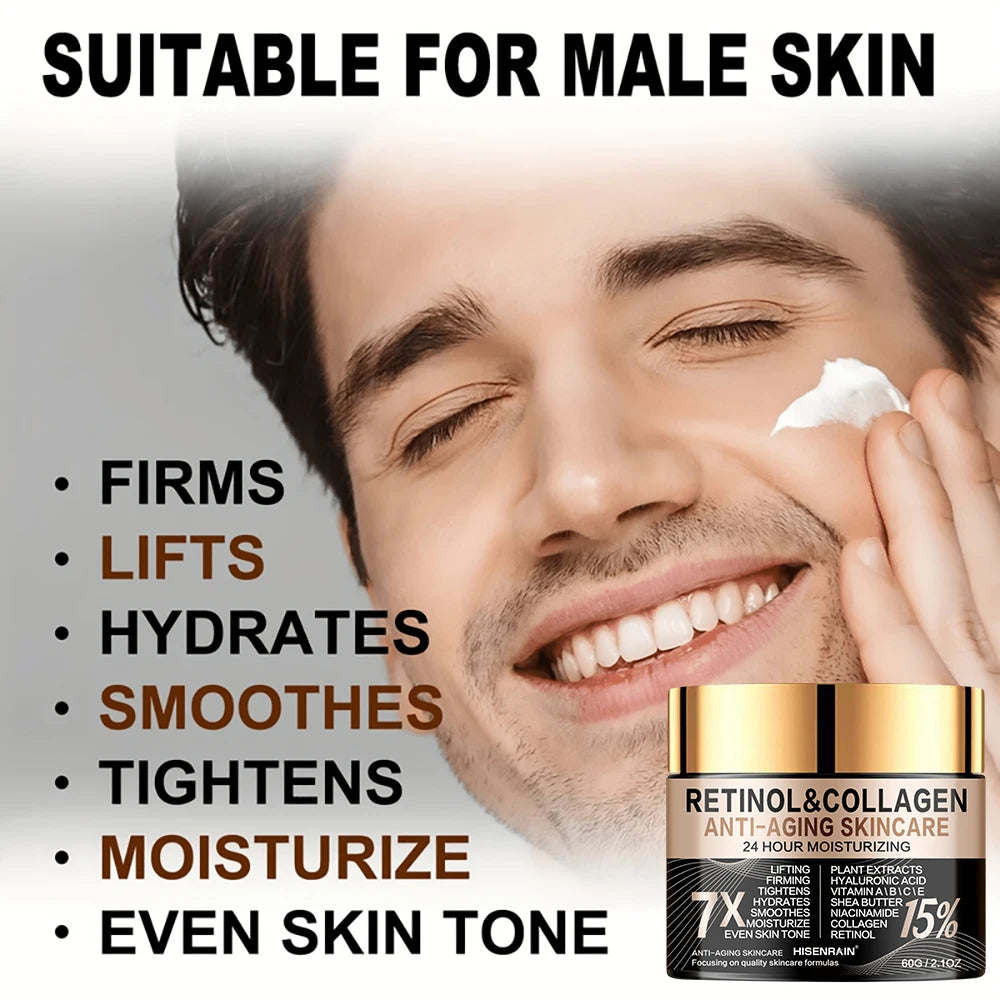 Crema Anti-edad Retinol y Colágeno para hombres