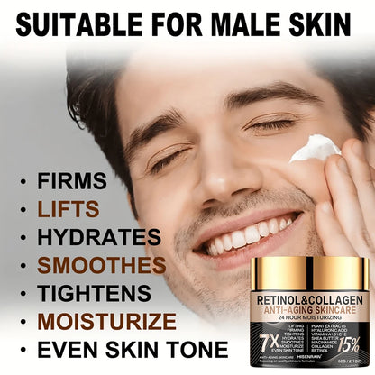 Crema Anti-edad Retinol y Colágeno para hombres