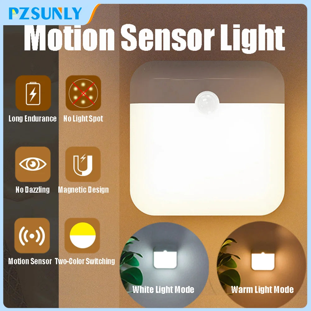 Luz de Noche Recargable con Sensor de Movimiento💡