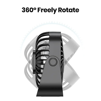 Ventilador portátil potente 3 velocidades