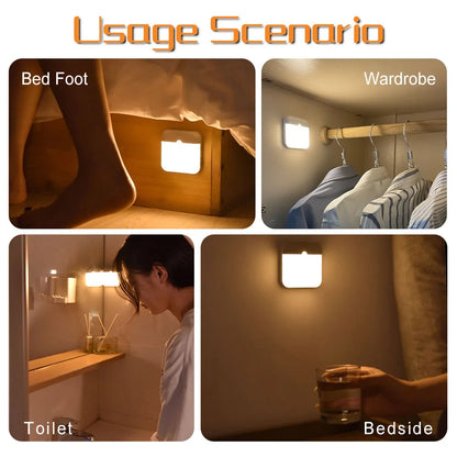 Luz de Noche Recargable con Sensor de Movimiento💡