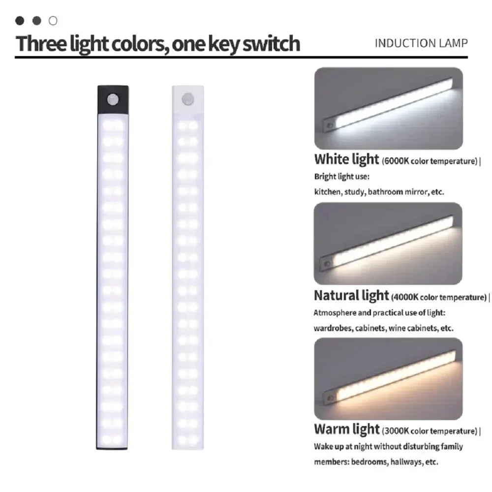 Luz Elegante Recargable con Sensor de Movimiento💡