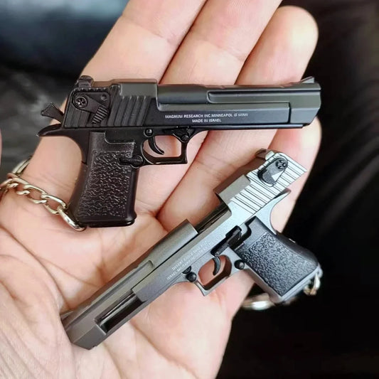 Llavero Pistola Miniatura de Acero🔫